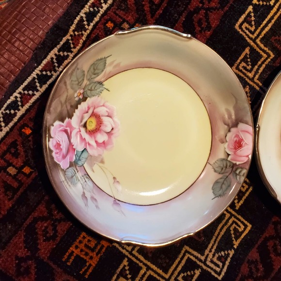 Noritake Mormura M plate and bowl‎ Hand Painted Japan mark - Picture 12 of 12